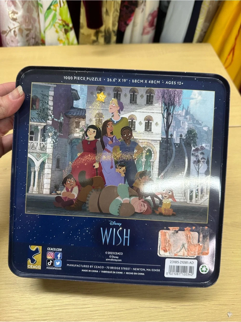 Ceaco Disneys “Wish” 1000 Piece Collectible Puzzle in Collectors Tin Box NEW